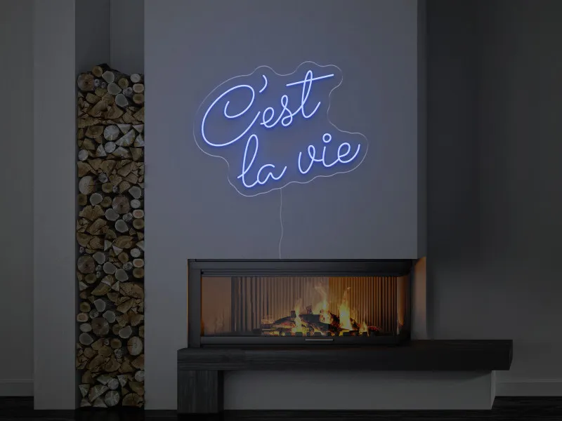 C'est la vie - Insegne al neon a LED